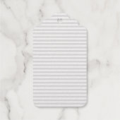 Anpassen von Monogramm-Anfangsstreifen Geschenkanhänger (Rückseite)
