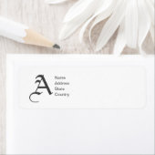 Anpassen von Monogramm und Rücksendeadresse (Insitu)