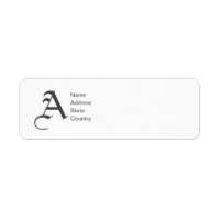 Anpassen von Monogramm und Rücksendeadresse