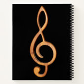 Anpassen von Musik durch Treble Clef Notizblock (Rückseite)