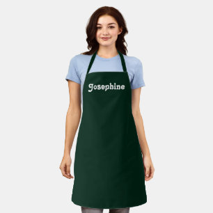 Anpassen von NAME monogramm dunkelgrün Schürze