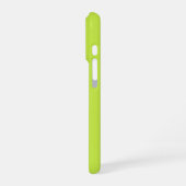 Anpassen von NAME Monogramm Kalkgrün iPhone Hülle (Linke Seite)
