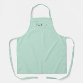 Anpassen von NAME Monogramm Meeresfrüchte-Grün Schürze (Vorderseite)