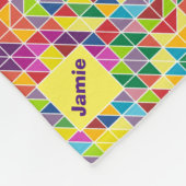 Anpassen von Name Quilt Muster Soft Thread Fleecedecke (Ecke)