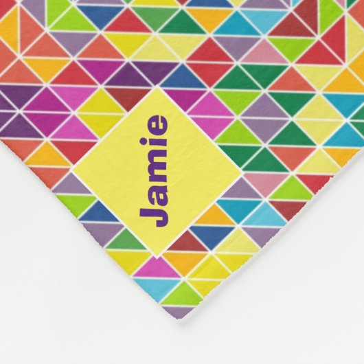 Anpassen von Name Quilt Muster Soft Thread Fleecedecke (Ecke)