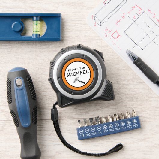 Anpassen von Name und Text, 3,5 m Gürtelklammer Maßband (Werkstatt)