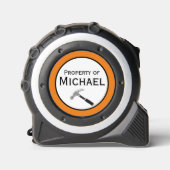 Anpassen von Name und Text, 3,5 m Gürtelklammer Maßband (Vorderseite)