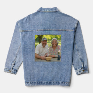 Anpassen von neuem Foto hinzufügen Jeansjacke