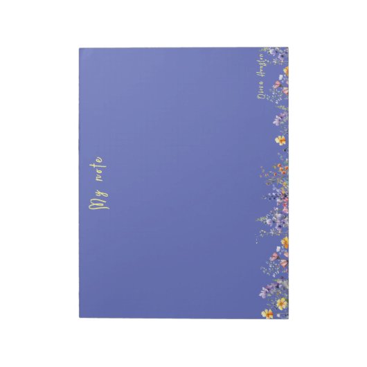 Anpassen von Notepad | Wildblumen Notepad Notizblock (Rotiert)