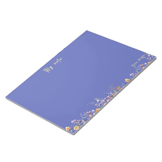 Anpassen von Notepad | Wildblumen Notepad Notizblock (angewinkelt)