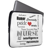 Anpassen von Nurse Specialty-Nurse Pride Attribute Laptopschutzhülle (Vorne Rechts)