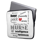 Anpassen von Nurse Specialty-Nurse Pride Attribute Laptopschutzhülle (Vorderseite Links)