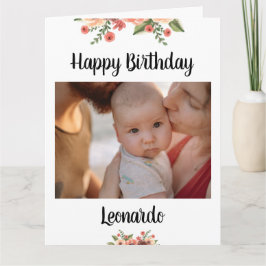 Anpassen von Personalisiertem Foto bis zum Geburts Karte