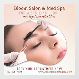 Anpassen von Salon Med Wellness-Center Micropigmen Fensteraufkleber