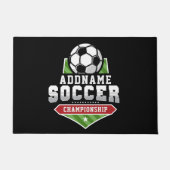 Anpassen von Soccer ADD TEXT Varsity Team Player Fußmatte (Vorderseite)