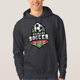 Anpassen von Soccer ADD TEXT Varsity Team Player Hoodie