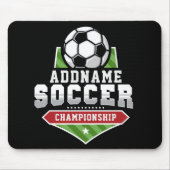 Anpassen von Soccer ADD TEXT Varsity Team Player Mousepad (Vorne)