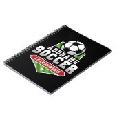 Anpassen von Soccer ADD TEXT Varsity Team Player Notizblock (Linke Seite)