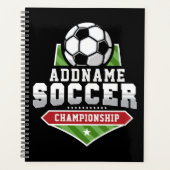 Anpassen von Soccer ADD TEXT Varsity Team Player Planer (Vorderseite)
