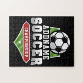 Anpassen von Soccer ADD TEXT Varsity Team Player Puzzle (Horizontal)