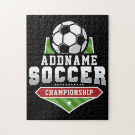 Anpassen von Soccer ADD TEXT Varsity Team Player Puzzle