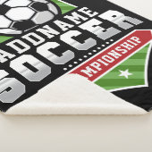 Anpassen von Soccer ADD TEXT Varsity Team Player Sherpadecke (3/4)