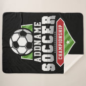 Anpassen von Soccer ADD TEXT Varsity Team Player Sherpadecke (Vorderseite (Horizontal))