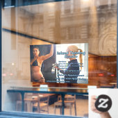 Anpassen von Spritzgießkabinen 3 Fensteraufkleber (Café-Fenster)