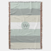 Anpassen von Streifen mit beliebigen Monogrammen Decke (Vorderseite Vertikal)