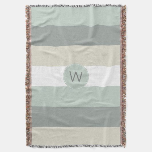 Anpassen von Streifen mit beliebigen Monogrammen Decke (Vorderseite Vertikal)