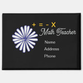 Anpassen von Symbolen für Math Teacher Magnet (Vorderseite)