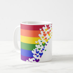 Anpassen von Tasse - LGBT-Flag-Herz
