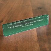 Anpassen von Text Beruflich Moderner Schreibtisch- Namensplakette (Seite)