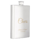 Anpassen von Text Cheers Wedding Geschenkideen Fla Flachmann (Rechts)