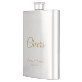 Anpassen von Text Cheers Wedding Geschenkideen Fla Flachmann (Links)