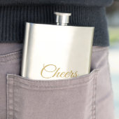 Anpassen von Text Cheers Wedding Geschenkideen Fla Flachmann (Beispiel)