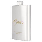 Anpassen von Text Cheers Wedding Geschenkideen Fla Flachmann (Links)