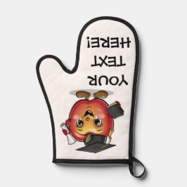 Anpassen von Text in Name Abschluss Apple Ofenhandschuh