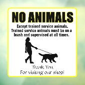 Anpassen von Tieren außer ausgebildeten Service-Hu Fensteraufkleber (Blatt 3)