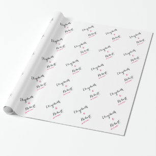 Anpassen von Wedding Wrapping Paper Geschenkpapier
