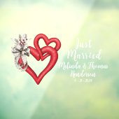 Anpassen von zwei miteinander verbundenen Herzen n Fensteraufkleber (Blatt 3)