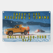 Anpassen Winter Off Road Bergungsdienst Abschleppd Banner (Horizontal)