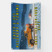 Anpassen Winter Off Road Bergungsdienst Abschleppd Banner (Vertikal)