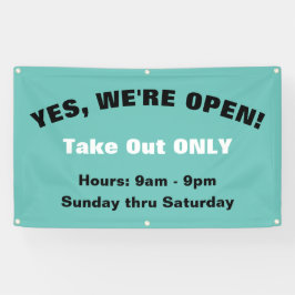 Anpassen Wir sind offen Ausnehmen nur Außenzeichen Banner