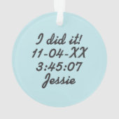 Anpassen Zurück 26.2 Marathon Funny Running Ornament (Rückseite)