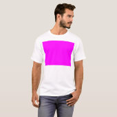 Anpasster Designer für die Farbe von Hot Pink T-Shirt (Vorne ganz)