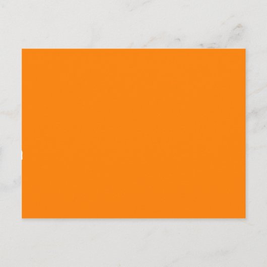 Anpasster Orange Color Designer Postkarte (Vorderseite)
