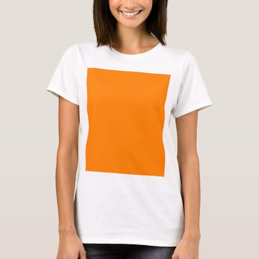 Anpasster Orange Color Designer T-Shirt (Vorderseite)