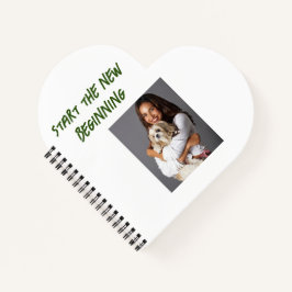 Anpasstes Foto - Starten Sie den neuen Anfang Notizblock