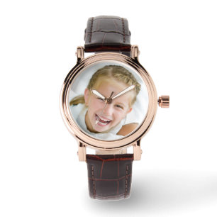 Anpasstes Hinzufügen einer Foto-Uhr Armbanduhr